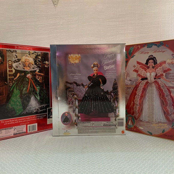 Vintage holiday Barbie lot-1995 1997 1998 RARE box misprints and xtras. NRFB - Picture 3 of 7